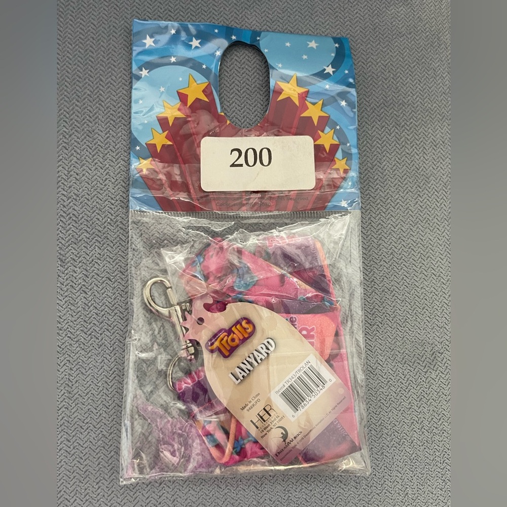 Brand New Sealed  TROLLS Lanyard